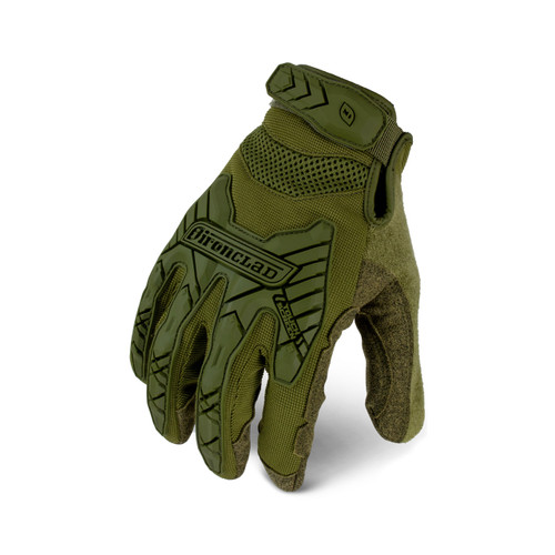 Ironclad Command Tactical Impact OD Gloves , Green, Large, (1 Pair), #IEXT-IODG-04-L