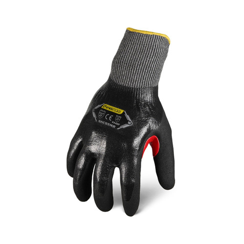 Ironclad Command A7 Full Sandy Nitrile Touch Gloves, Black, X-Large, (1 Pair), #SKC5SN2-05-XL