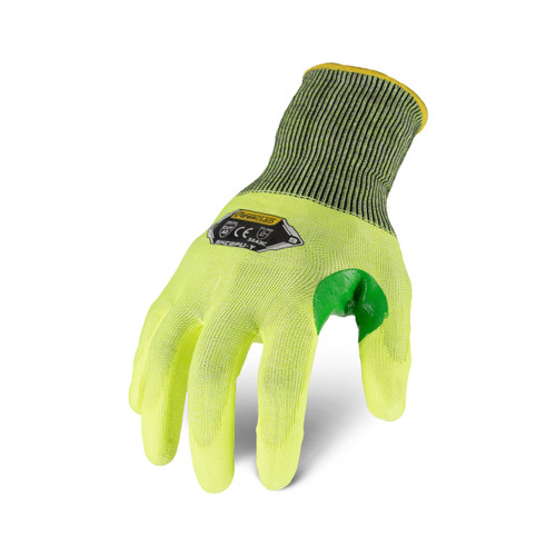 Ironclad Command A2 PU Touch Gloves, Hi-Viz Yellow, X-Small, (12 Pairs), #SKC2PUY-01-XS