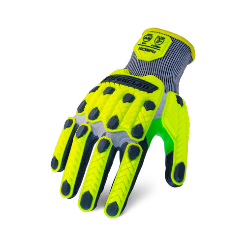 Ironclad Command A2 PU Impact Gloves, Hi-Viz, Large, (1 Pair), #KCI2PU-04-L