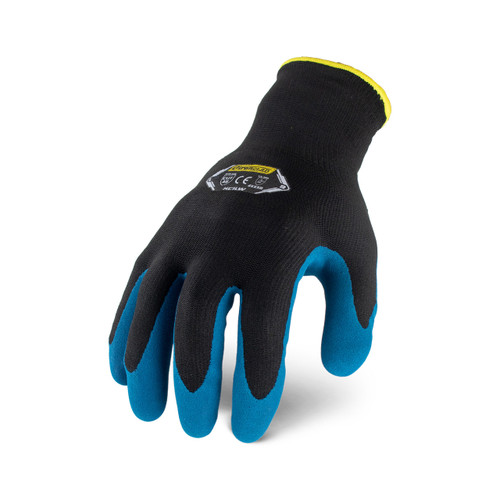 Ironclad Command A2 Sandy Insulated Latex Touch Gloves, Blue/Black, Small, (12 Pairs), #KC1LW-02-S