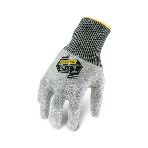Ironclad A4 HPPE Knit Gloves, Gray, Medium, (12 Pairs), #KKC4-03-M