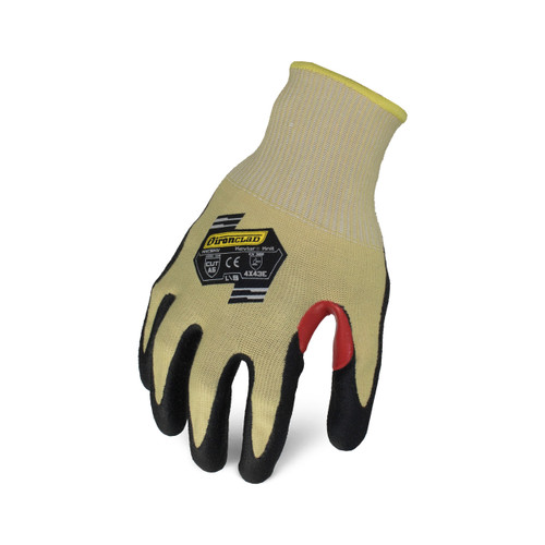 Ironclad Command A5 Kevlar Foam Nitrile Gloves, Tan/Black, Small, (12 Pairs), #KKC5KV-02-S