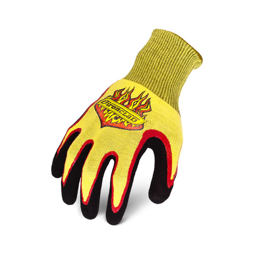 Ironclad PYRO Heat Protectant Gloves, Yellow/Black, X-Small, (1 Pair), #R-PYR-01-XS
