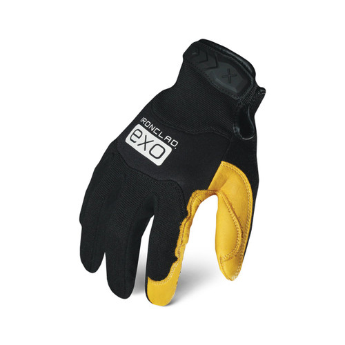 Ironclad EXO Pro Leather Deerskin Gloves, Black, Large, (12 Pair), #EXO2-MPLD-04-L