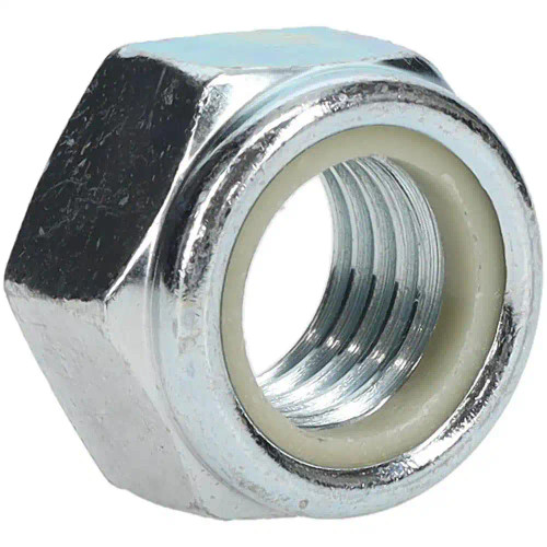 M12-1.50 DIN 985 Class 8 Nylon-Insert Locknut, Metric Fine, Zinc Cr+3 (1000/Bulk Pkg.)