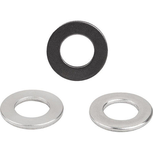 Kipp Washers, Medium, DIN EN ISO 7089A, M30, Stainless Steel, Bright, (10/Pkg), K0868.130