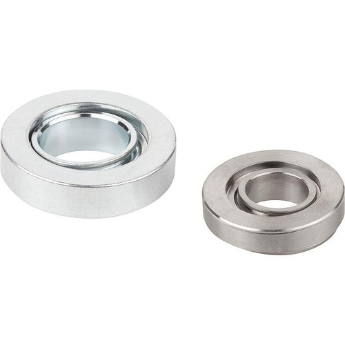 Kipp Spherical Leveling Washers, D1=36 mm, D2=70 mm, Steel, Trivalent Blue Passivated (Qty. 1), K0691.501
