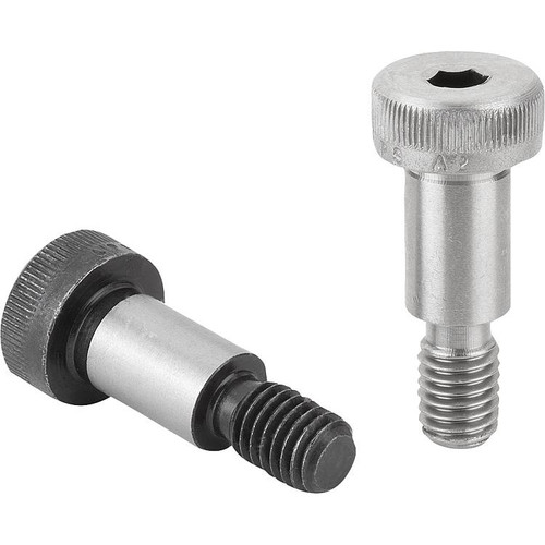 M10-M8 x 25 mm Kipp Shoulder Screw w/Seating, Similar to ISO 7379, Steel, (10/Pkg), K0705.10X25