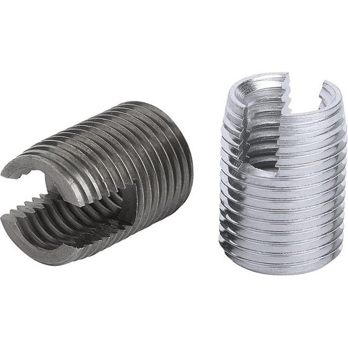 Kipp Threaded Insert, Self-Tapping, w/Cutting Slit, M10, L=18 mm, Stainless Steel, (10/Pkg), K0978.110