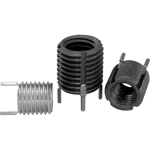 Kipp Threaded Insert, Standard, M6, Tap=M10X1.25, Steel, (10/Pkg), K0398.06