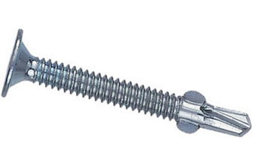 Grip Rite #12 x -2-1/2" Phillips Flat Head, Self Drilling Screws with Wings, Zinc Coated, (1,000/Carton), #PF12212P