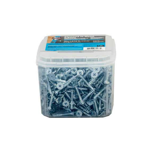 Grip Rite #10 x 1-7/16" Phillips Wafer Head, Self Drilling with Wings Screws, Zinc Plated, (5 lb Tub/4 Tubs), #NPWD1017165
