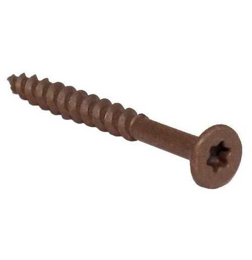 Grip Rite #8 x 1-5/8" Prime Guard Plus Exterior Screws, Brown (25 lb/Bucket) #LP158STBBK