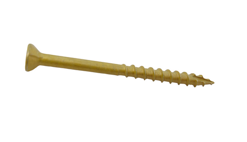 Grip Rite #9 x 3" Prime Guard Plus Exterior Screws, 9 Gauge, Gold, Star Drive, (5 lb Pack/4 Packs), #L3STGD5