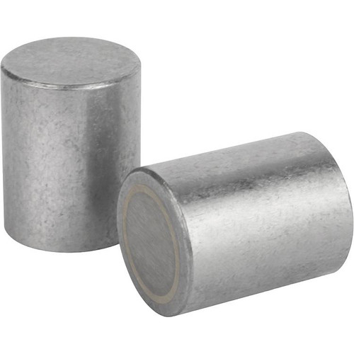 Kipp Deep Pot Magnet, W/Fitting Tolerance, 16 x 10 mm, Round, Alnico, Composite Steel, (10/Pkg), K0545.03