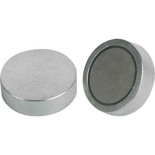 Kipp Shallow POT Magnet, Form A, 13 x 4.5 mm, SMCO, Round, Composite Steel, (10/Pkg), K0550.04