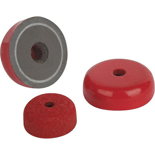 Kipp Shallow POT Magnet, Red, AINCo, 29 x 9 mm, Round, Steel, (Qty. 1), K0558.02 Kipp Shallow POT Magnet, Red, AINCo, 29 x 9 mm, Round, Steel, (Qty. 1), K0558.02