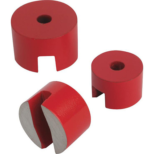 Kipp Button Magnet, Red, AINCo, 25 x 16 mm, Round, Steel, (Qty. 1), K0559.03