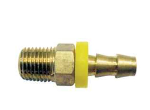 Grip Rite 1/4" Industrial Brass PL Hose End, 3/8" NPT, 2-PC (4 Packs) #GRF14PLTD2