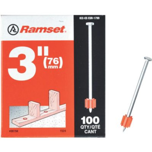 ITW Ramset .300 x 3" Drive Pin - 00794 (100 Box/6 Boxes) #RS300DP