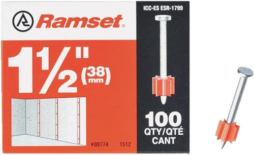 ITW Ramset .300 x 1-1/2" Drive Pin - 00774 (100 Box/12 Boxes) #RS112DP