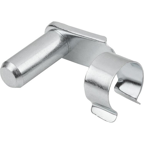 Kipp Snap-In Pin for DIN 71752 Clevis Joints, G=24 mm, Galvanized Steel, (10/Pkg), K1139.1224