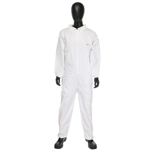 Posi-Wear BA Elastic Wrist & Ankle Coverall/White/3X-Large (25/Case) 3602/3XL