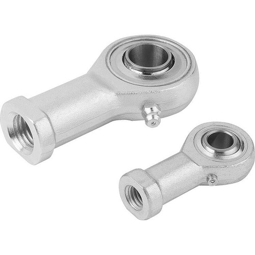 Kipp Rod End, DIN ISO 12240-4, w/Ball Bearing and Internal Left-Hand Thread, M12, D=12 mm, Steel, (Qty. 1), K0717.121 Kipp Rod End, DIN ISO 12240-4, w/Ball Bearing and Internal Left-Hand Thread, M12, D=12 mm, Steel, (Qty. 1), K0717.121