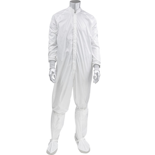 Uniform Technology Ultimax Stripe ISO 3 (Class 1) Cleanroom Coverall/White/3X-Large #CC1245-16WH-3XL