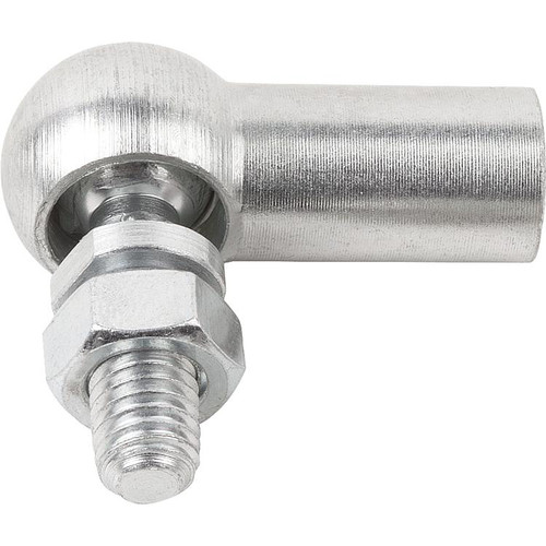 Kipp Angle Ball Joint w/o Retaining Clip, DIN 71802, D1=8 mm, Style C, Left Hand Thread, Steel, (10/Pkg), K0734.080501