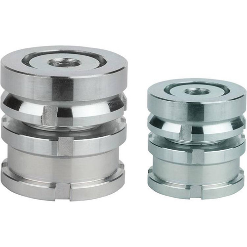 Kipp Levelling Sets, Spherical Washer w/Locknut, D1=M15X1 mm, D2=25 mm, D=6.6 mm, Carbon Steel, (Qty. 1), K115.04061 Kipp Levelling Sets, Spherical Washer w/Locknut, D1=M15X1 mm, D2=25 mm, D=6.6 mm, Carbon Steel, (Qty. 1), K115.04061