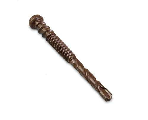 Simpson Strong Tie #10 x 2-3/8" Deck Drive DCSD Composite Deck-to-Steel Screws, Collated, Brown 01 (1000/Pkg.) #DCSD238SBR01