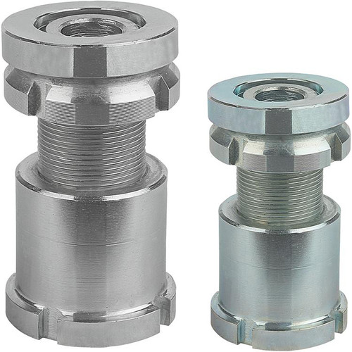 Kipp Levelling Sets, Spherical Washer w/o Locknut, D1=M15X1 mm, D2=25 mm, D=6.6 mm,  Stainless Steel, (Qty. 1), K0057.15061