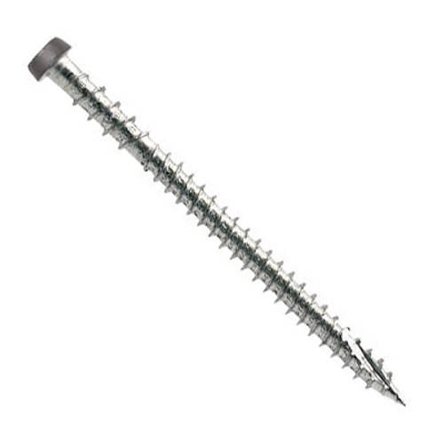 Simpson Strong Tie #10 x 2-3/4" Deck Drive DCU Composite Collated Deck Screws, 316 Stainless Steel, Gray 05 (1000/Pkg.) #DCU234S316GR05