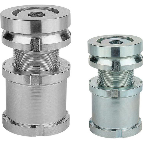 Kipp Levelling Sets, Spherical Washer w/Locknut, D1=M50X1.5 mm, D2=70 mm, D=26 mm, Carbon Steel, (Qty. 1), K0119.2924 Kipp Levelling Sets, Spherical Washer w/Locknut, D1=M50X1.5 mm, D2=70 mm, D=26 mm, Carbon Steel, (Qty. 1), K0119.2924
