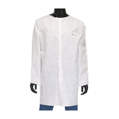 Posi-Wear M3 Lab Coat-No pockets-50 gsm/White/4X-Large (30/Case) #C3818/XXXXL