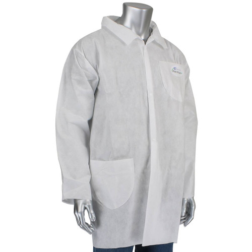Posi-Wear M3 Lab Coat-2 Pocket-50 gsm/White/2X-Large (30/Case) #C3820/XXL
