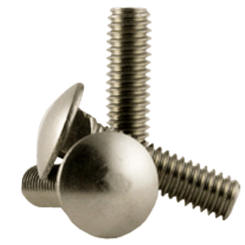 3/4"-10 x 4" Fully Threaded Carriage Bolts, 18-8 Stainless Steel (10/Pkg.)