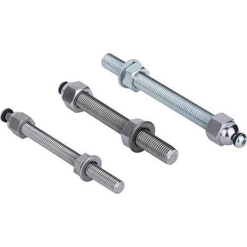 Kipp Threaded Spindle for Leveling Feet, D=M8x50, Steel, (10/Pkg), K0669.080501