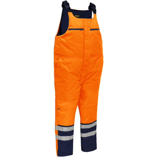 Bisley ANSI Class E Extreme Cold Bib Overall, Hi-Vis Orange, 5X-Large #318M6452T-ORNV/5X