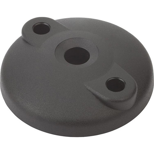 Kipp Leveling Feet Plates, Style F, D=M80, Thermoplastic, Black, (Qty:10), K0423.6080