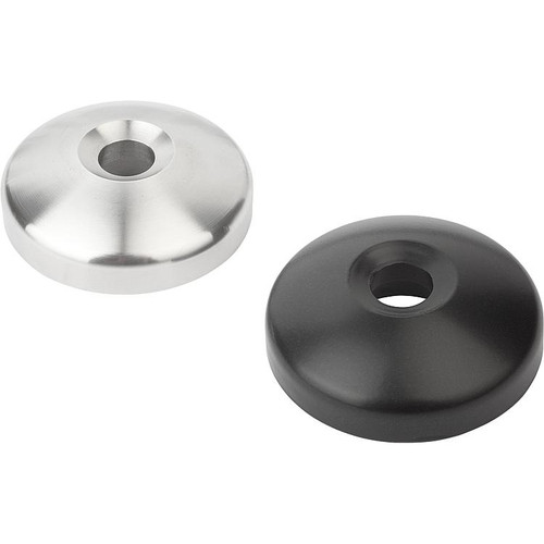 Kipp Leveling Feet Plates, Style B, D=M100, Stainless Steel, (Qty:1), K0425.21002