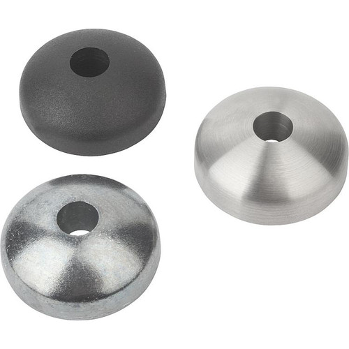 Kipp Leveling Feet Plates ECO, Style A, D=M50, Zinc, (Qty:10), K0428.10501