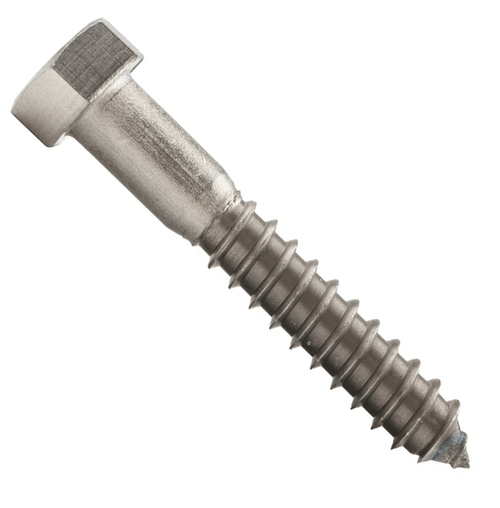 5/16"-9 x 10" Lag Bolts, 18-8 Stainless Steel (5/Pkg.)