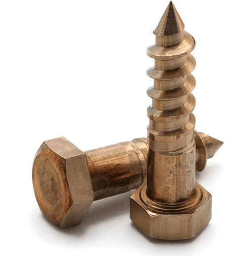 1/2"-6 x 4" Lag Bolts, Silicon Bronze (10/Pkg.) 1/2"-6 x 4" Lag Bolts, Silicon Bronze (10/Pkg.)