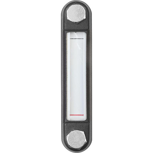 Kipp Oil Level Gauge, Style A, w/o Thermometer, 156x31X24.5 mm, L1=127 mm, D=M12, Thermoplastic, (Qty:1), K0444.112712