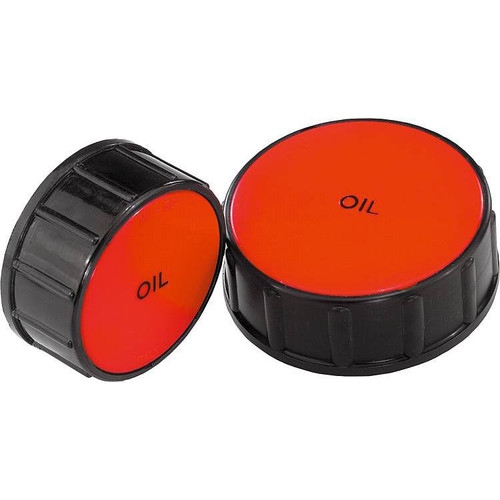 Kipp Caps for Filler Necks, D1=M60x2, Thermoplastic Black, Red, (Qty:1), K0456.676200 Kipp Caps for Filler Necks, D1=M60x2, Thermoplastic Black, Red, (Qty:1), K0456.676200