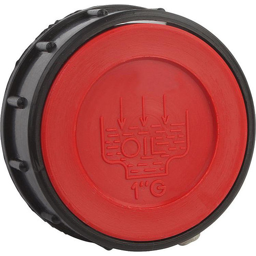 Kipp Vent Screw, Style B, w/Air Filter, w/o DipStick, D1=G1/2, Thermoplastic Black, Red, (Qty:10), K0457.241012 Kipp Vent Screw, Style B, w/Air Filter, w/o DipStick, D1=G1/2, Thermoplastic Black, Red, (Qty:10), K0457.241012
