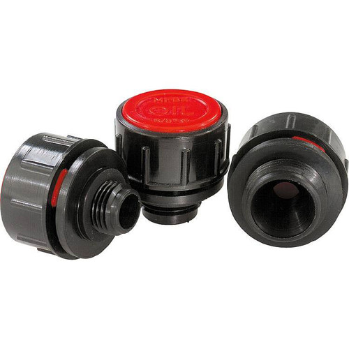 Kipp Vent Screw, Splash Guard, w/o DipStick, D1=G1/4, Thermoplastic Black, Red, (Qty:10), K0458.30014 Kipp Vent Screw, Splash Guard, w/o DipStick, D1=G1/4, Thermoplastic Black, Red, (Qty:10), K0458.30014